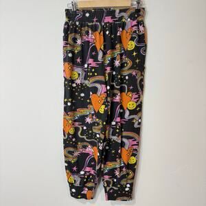 Nooworks Women's Jogger Pants Crop Cotton Blend Pattern Medium Athleisure